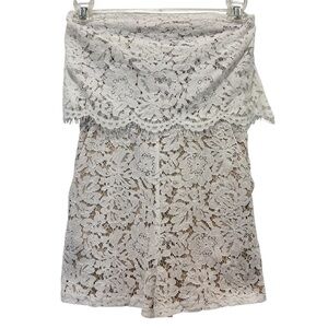 Robertson + Rodeo Lace Strapless Romper SZ XS
